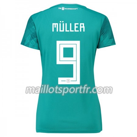 Maillot de Foot Allemagne Müller 9 Femme Exterieur Coupe du monde 2018 Maillot de Foot Allemagne Müller 9 Femme Exterieur Coupe du monde 2018